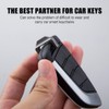 DONGKER Titanium Key Rings, D Shape Keychain, Car Key Holder,