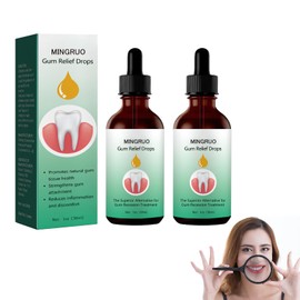 MINGRUO 2Pcs Zahnfleisch Reparatur Tropfen, Zahnfleisch Relief Tropfen, Zahnfleisch Reparatur Nachwuchs Tropfen, Zahnfleisch-Reparatur-Tropfen, Reparatur Zahnfleisch