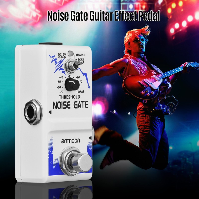 ammoon Single Noise Gate Guitar Effect Pedal True Bypass Zinc