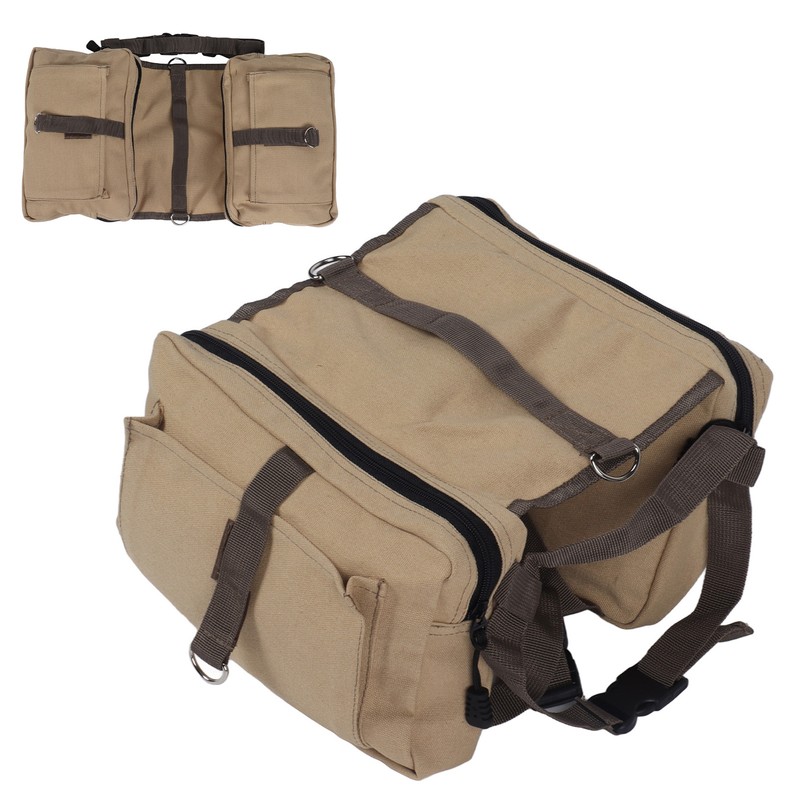 Dog Backpack Harness Lightweight Dog Camping Saddle Bag with Pockets