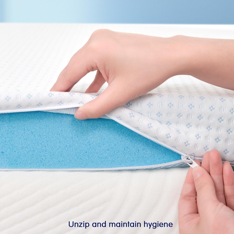 Subrtex Mattress Topper, Twin XL Memory Foam Topper with Cover,