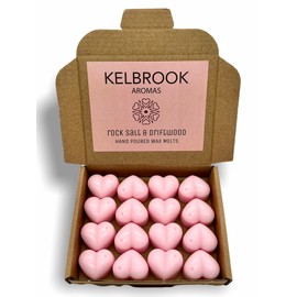 Wax Melts - Rock Salt and Driftwood | 16 Pack | Strong Scented | Made in The UK | Plastic Free | Vegan