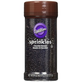 Wilton 710-168 Chocolate Jimmies Food Decorative, 6.25-Ounce