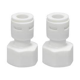 2PCS Water Filter Fitting, 1/4" Water Filter Quick Connector to 1/2" Female Thread Straight Connector, Water Purifier Connectors, Water Purifier Accessories, White Component Filter Quick Plug