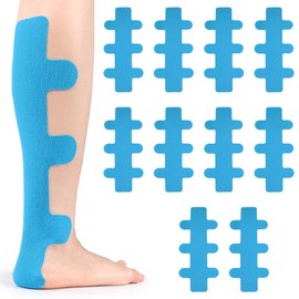 10 Stück PreCut Kinesiotapes für Fersensehne, Vorgeschnitten Profi Physio Tape Achillessehne Physio Tape Hautfreundlich & Wasserfestes & Elastisches Sporttape Kinesiologie Tape Physiotape Muskeltape
