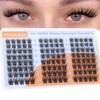 Natural Lash Clusters Wispy Cluster Eyelash Extensions 10-16MM CD Curl
