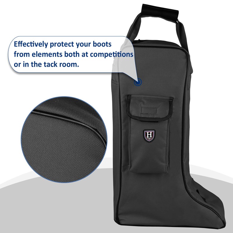 Harrison Howard Tall Boot Carry Bag Protect Rider Boots for