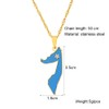 LUTAKU Somali Map and Flag Necklace for Women Men, Somali