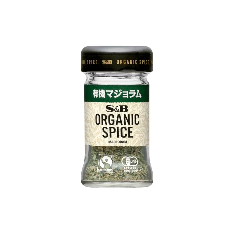 SB Foods Organic Spice Organic Marjoram, 0.1 oz (3.2 g)