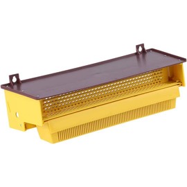 Trampas de Polen para Colmenas de Abejas Trampa de 10 Marcos Plástico Amarillo con Bandeja de Polen Ventilada Extraíble Colector de Polen Suministros Herramientas Accesorio de Apicultura Herramienta 3