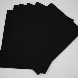 KCS 4/6 pc of 12" x 18" 16CT Counted Cotton Aida Cloth Cross Stitch Fabric (6 pc, Black)