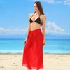 cocopuss Womens Sarong Beach Coverups Chiffon Long Bikini Sheer Wrap