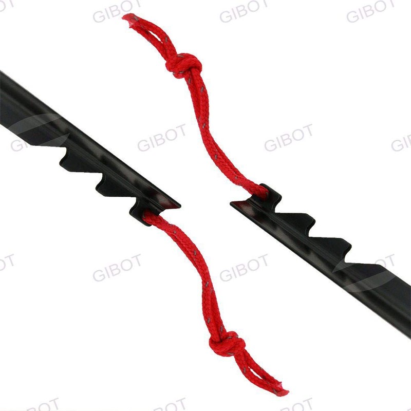 Gibot Men's Camping Tent Pegs Stakes Black, No