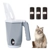 Hwtcjx Cat Litter Tray Scoop, 2-in-1, Litter Scoop with Container,
