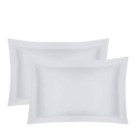 GoldStar® Hotel Quality 400 Thread Pair Oxford Pillow Cases 100% Egyptian Cotton (White)