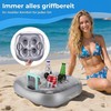 YODOOLTLY Inflatable Floating Drink Holder with 6 Holes Large Capacity