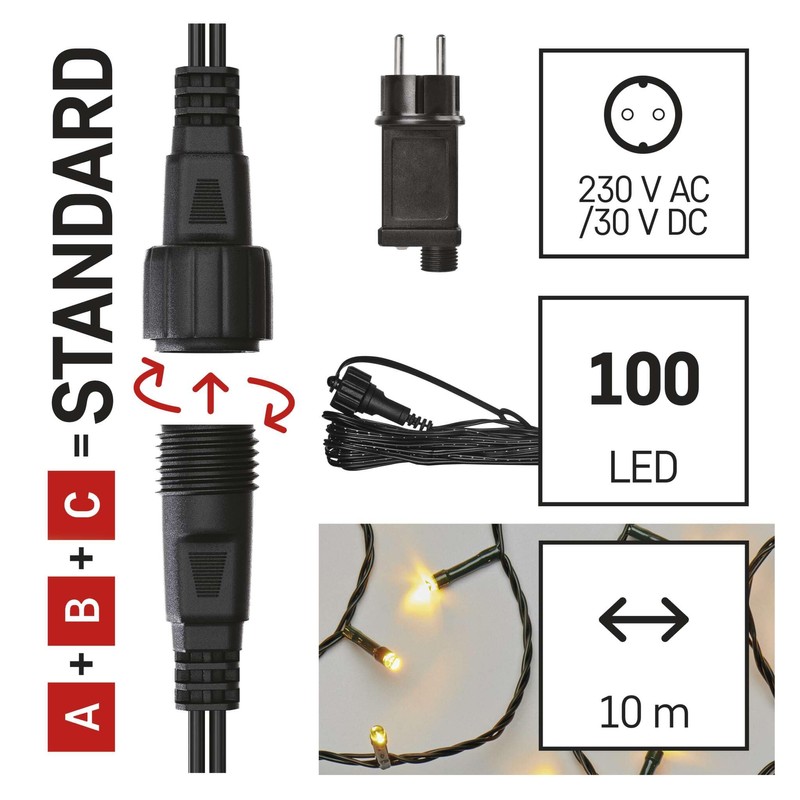 EMOS Connect System Basic Set Standard Christmas Fairy Lights, 10