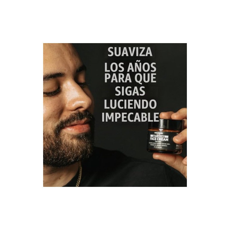 Viking Revolution Crema Facial Antienvejecimiento Hombres Hidratante Ácido Hialurónico Aloe