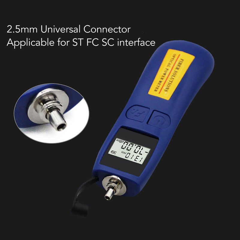 Handheld Optical Power Meter ‑50dBm to +26dBm Sensitive Fiber Optic