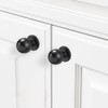 POVEFONK 10 Pack Matte Black Kitchen Cabinet Knobs Black Drawer