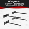 Set of 4 Floating Shelf Brackets Heavy Duty (1/4 inch