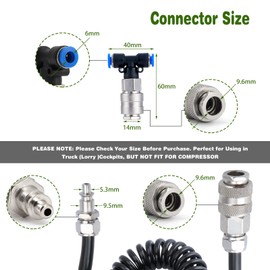 Fippy Truck Air Duster Gun with 5 Metre Recoil Hose Blow Dust Gun Heavy Duty Air Gun Cleaning Kit for Lorry Truck Car