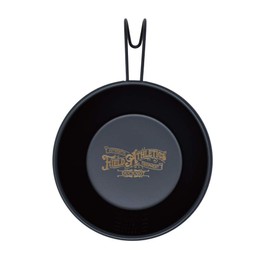 DUCKNOT Black Shera Cup, Stainless Steel, Open Fire, Black, Matte, Graduated, Deep, Shallow Type, Made in Japan, Tsubamesanjo (Field Athletic Logo/10.1 fl oz (310 ml)