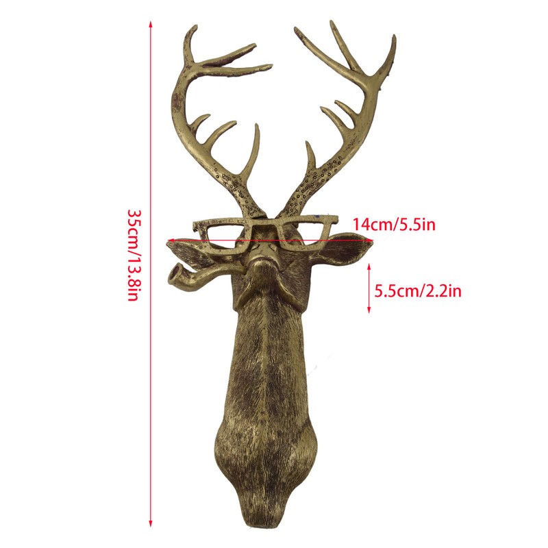 Home Decor Waterproof Bronzed Resin Animal Hanging Sculpture Sunscreen Animal