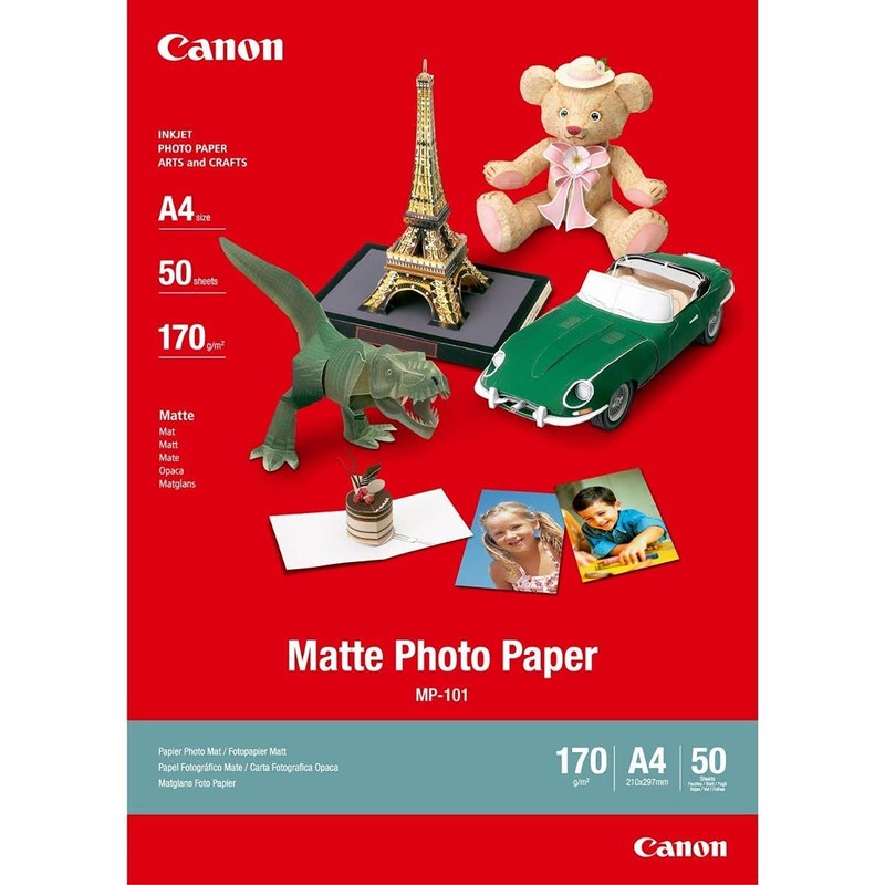Canon MP-101 (A4) 170g/m2 Matte Photo Paper (White) 1 Pack
