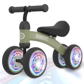 Baby Balance Bike Toys for 12-36 Months Kids Toy Boy and Girls Gifts Toddler Best First Birthday Gift ( Deep Green)Color: Deep Green, Size: 10 inch