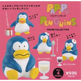 Papipu Penguins Figure Collection Complete 4 Type Set Gacha Gacha