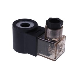 YLQASOON 12V Solenoid Valve Coil with 3 Prong DIN Connector 6306012 Compatible with Hydraforce Valve Stem 08 80 88 98 Series