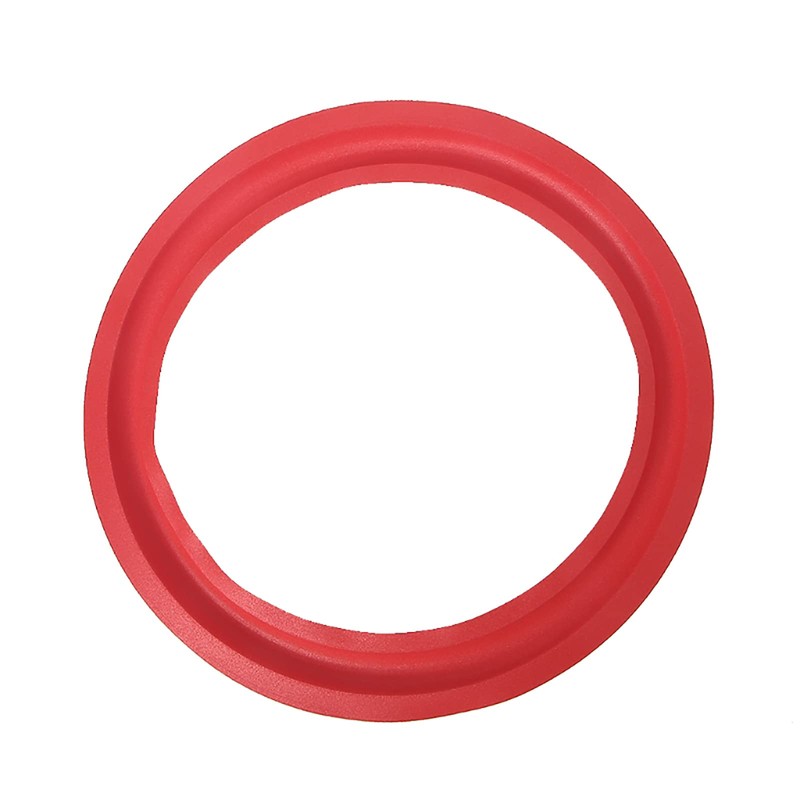 Cherjoury 2 Pieces 4/5/6.5/8/10/12 inch Red Speaker Foam Surround Subwoofer