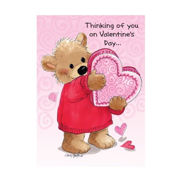 Suzy's Zoo Valentines Cards 4-Pack,"Thinking of You on Valentines Day" 10951