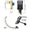 QWORK Automatic Timed Condensate Drain Valve with Steel Hose 1/4