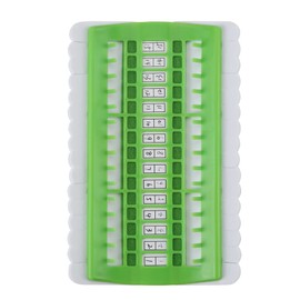Embroidery Thread Organiser, 30 Positions Sewing Needle Pins Holder Cross Stitch Project Dedicated Hand Tool (Green)