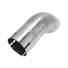 Motoforti 3" ID Inlet Turn Down Exhaust Pipe T304 Stainless Steel Surface Polishing Mandrel Bend Elbow Tube 9.1" Overall Length Suitalbe for 3" OD Tailpipes