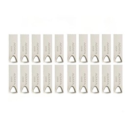 PSA Kit 20 de memorias USB 32gb ADATA AUV210-32G-RGD Color Plateado Velocidad 2.0 Carcasa de Acabalado Metálico Liso de Alta Calidad COMPUTO Y PAPELERIA