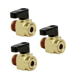 Bostitch OEM N072023 1/4" NPT air compressor drain cock ball valve 3P