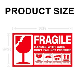 EYVRPAU 60 pieces package, please handle the fragile item label stickers carefully.