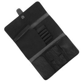 Mikinona 1Pc Leather Barber Scissor Organizer Bag Professional Hairdressing Tool Pouch for Stylists Home Use Durable Lightweight Design for Barbers and Beauty Workers