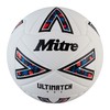 Mitre Unisex-Adult Ultimatch One 24 Football, White/Black/Bib Red, 5