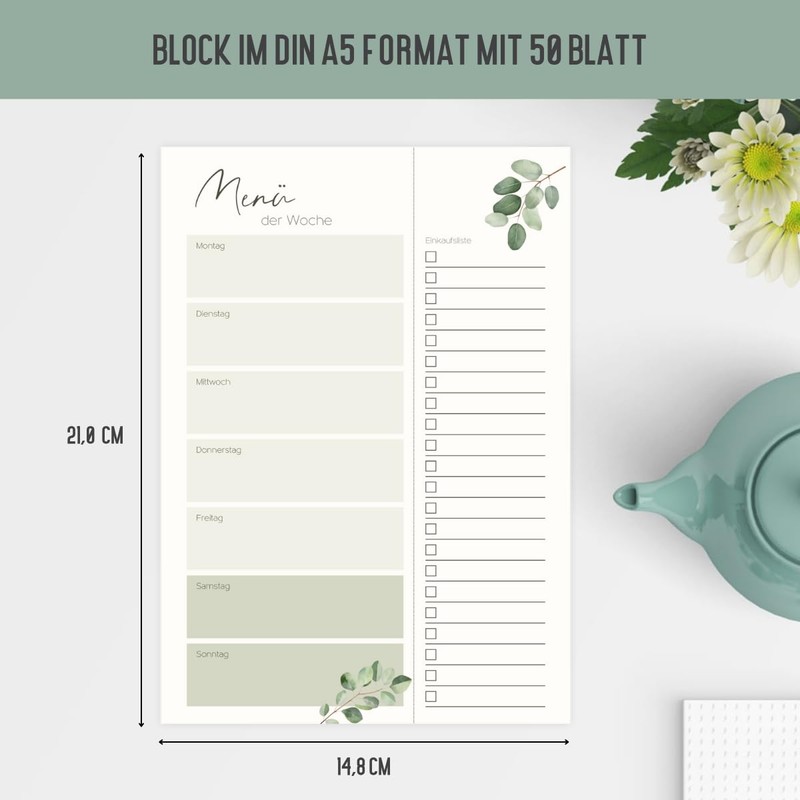 Menu Planner with Shopping List for Separating | Food Planner