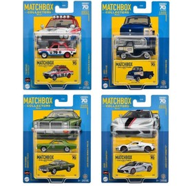 Matchbox 2023 Collectors Series Set of 4 Diecast Vehicles from Wave T GBJ48-965T Release Bundle