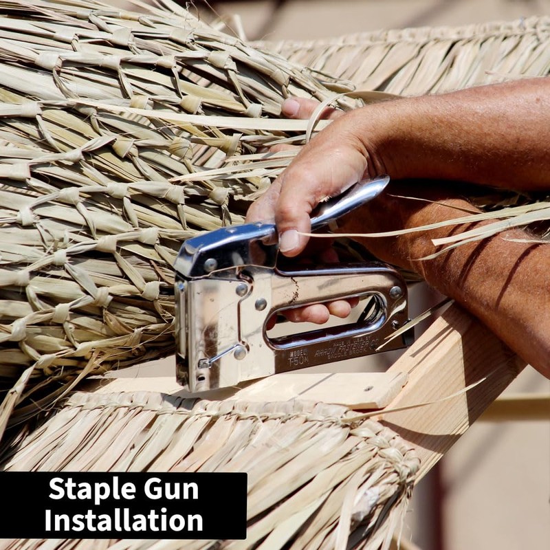 FOREVER BAMBOO Mexican Palm Thatch Runner Roll Straw Roof Duck