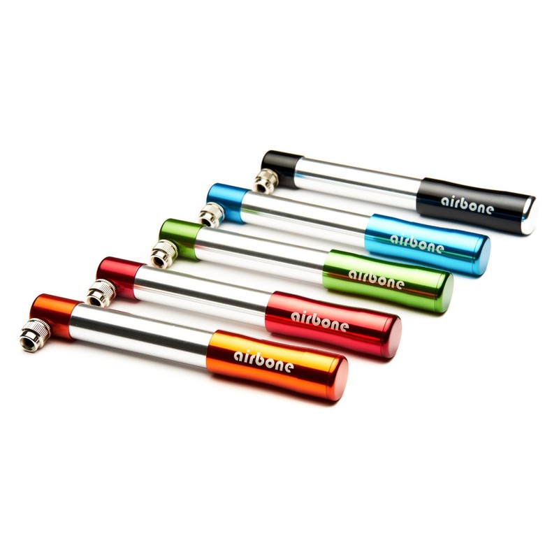 EyezOff Airbone EZ505 Black Aluminum Bicycle Pump 130PSI, Schrader/Presta Hand
