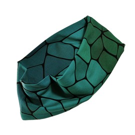 Wide Hair Bands Design Art for Women (Green Tones)