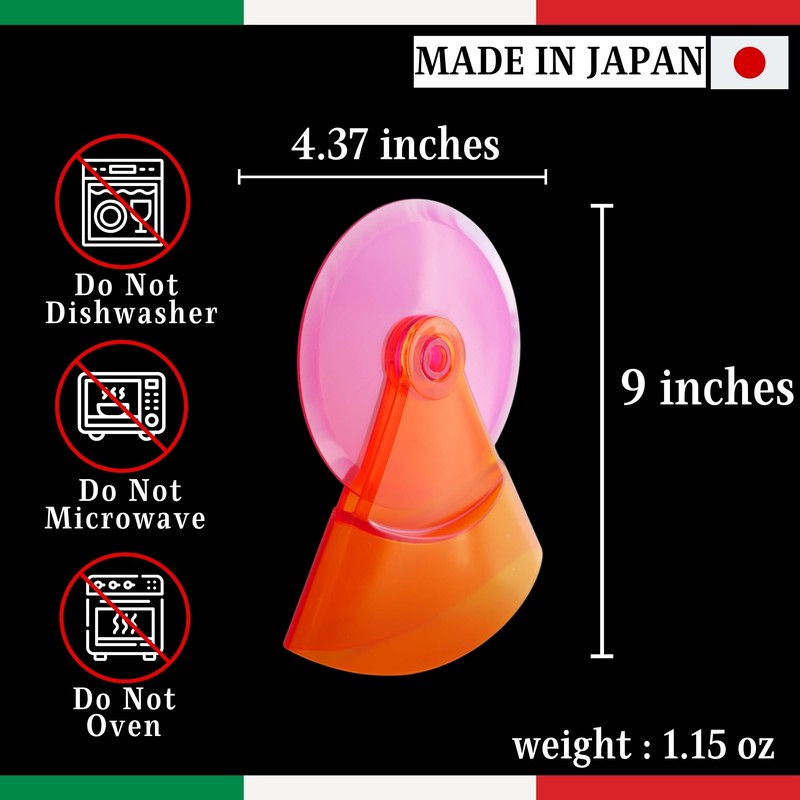 Swing & Self-Standing Funny Pizza Cutter Wheel - Safe Sturdy