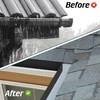 Daisypower Gutter Valley Splash Guards,4 Pcs Foldable Rainwater Roof Rain
