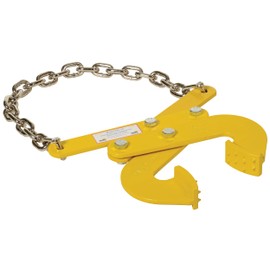 Vestil PAL-LP Steel Low Profile Double Scissor Pallet Puller 2 In. x 16-3/4 In. x 13-3/4 In. 5000 Lb. Capacity Yellow